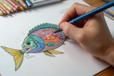 Fisch Malvorlage