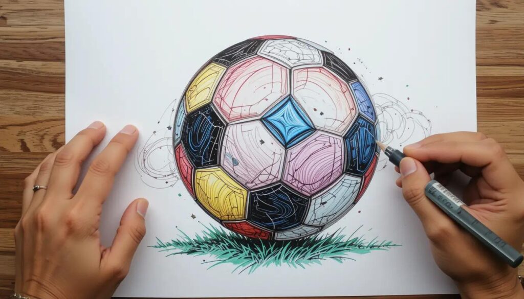 Fusball Malvorlage