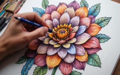 malvorlagen blumen für erwachsene