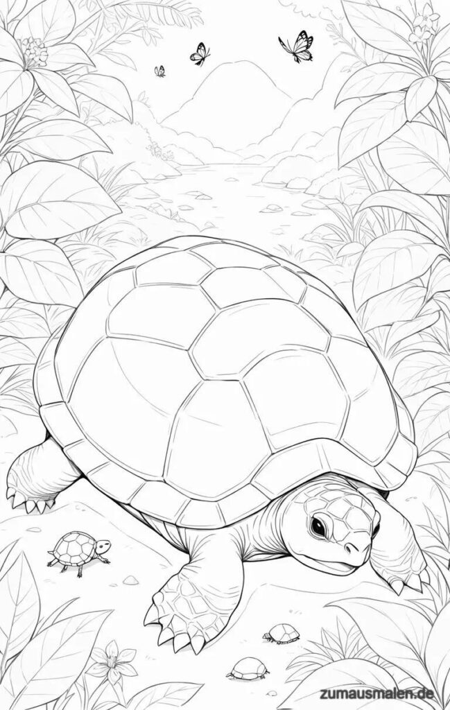 malvorlagen schildkröte (4)