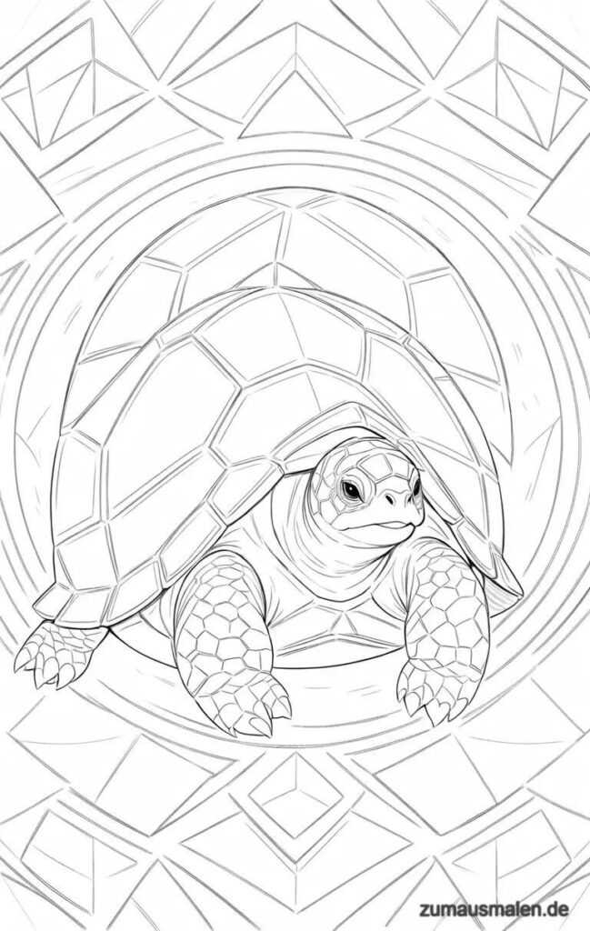 malvorlagen schildkröte (7)