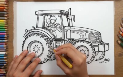 traktor malvorlage