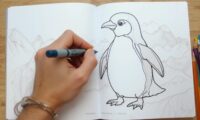 malvorlage pinguin